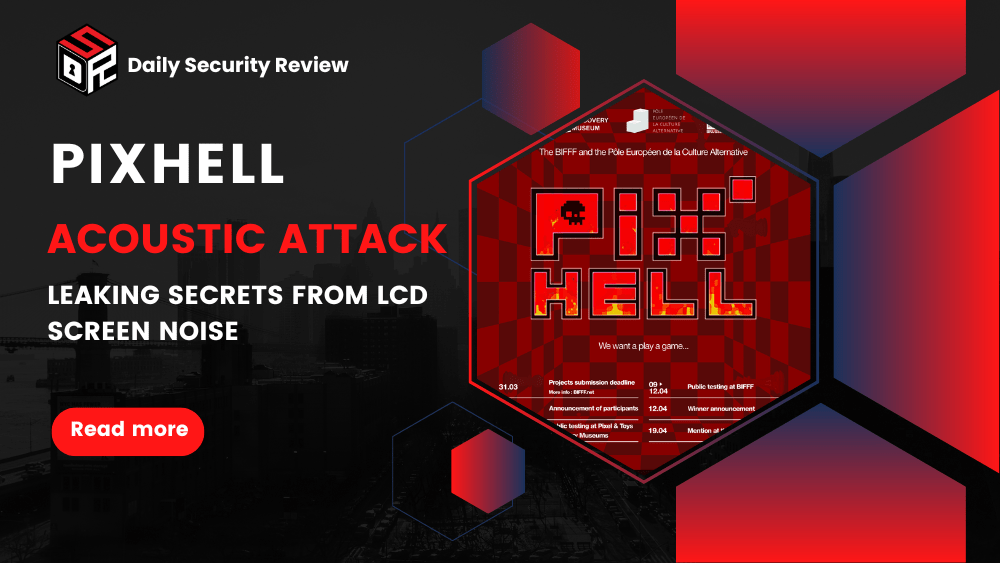 PIXHELL Acoustic Attack: Leaking Secrets from LCD Screen Noise