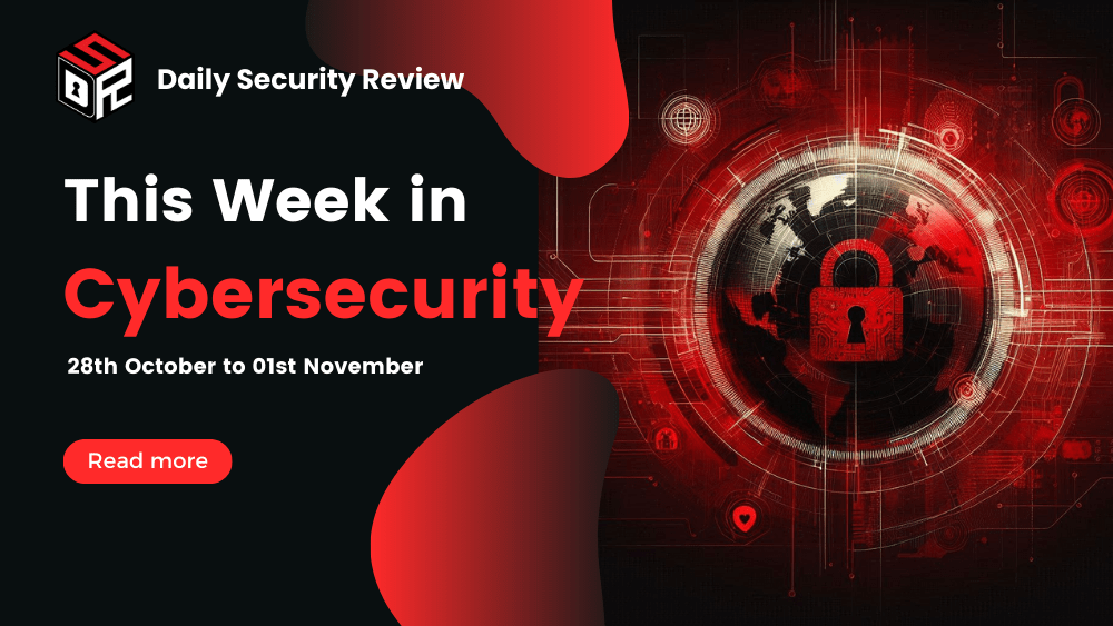 This Week In Cybersecurity: 28th October to 01st November