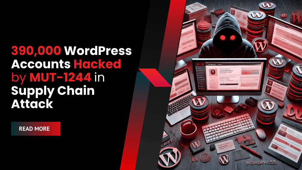 390,000 WordPress Accounts Hacked by MUT-1244 in Supply Chain Attack