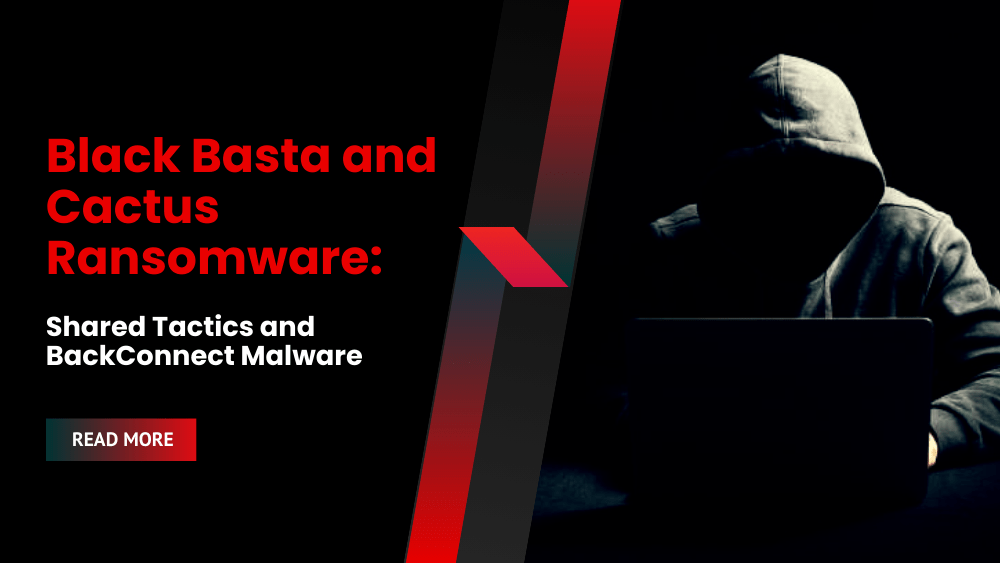 Black Basta and Cactus Ransomware: Shared Tactics and BackConnect Malware Connection