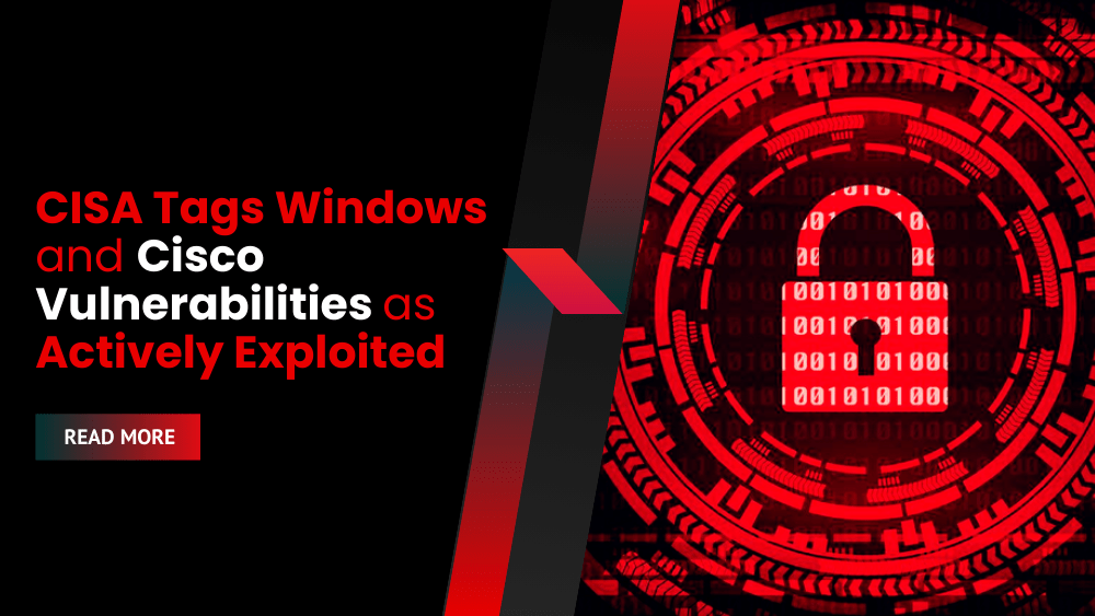 CISA Tags Windows and Cisco Vulnerabilities as Actively Exploited