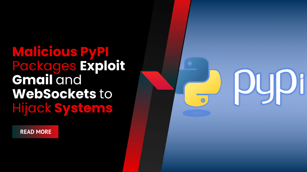 Malicious PyPI Packages Exploit Gmail and WebSockets to Hijack Systems