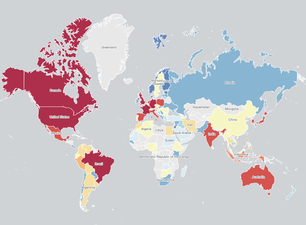 Latrodectus heatmap