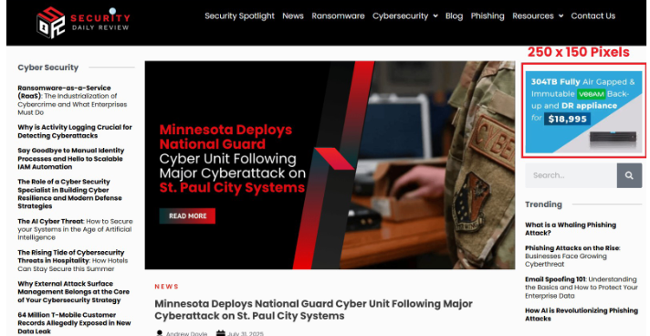 Homepage Banner Example
