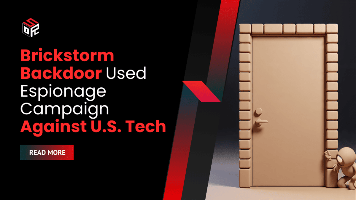Brickstorm Backdoor Used Espionage Campaign Against U.S. Tech