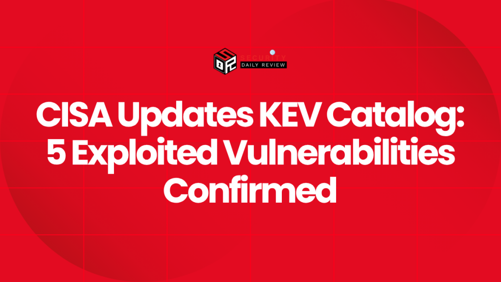 CISA Updates KEV Catalog 5 Exploited Vulnerabilities Confirmed CVE