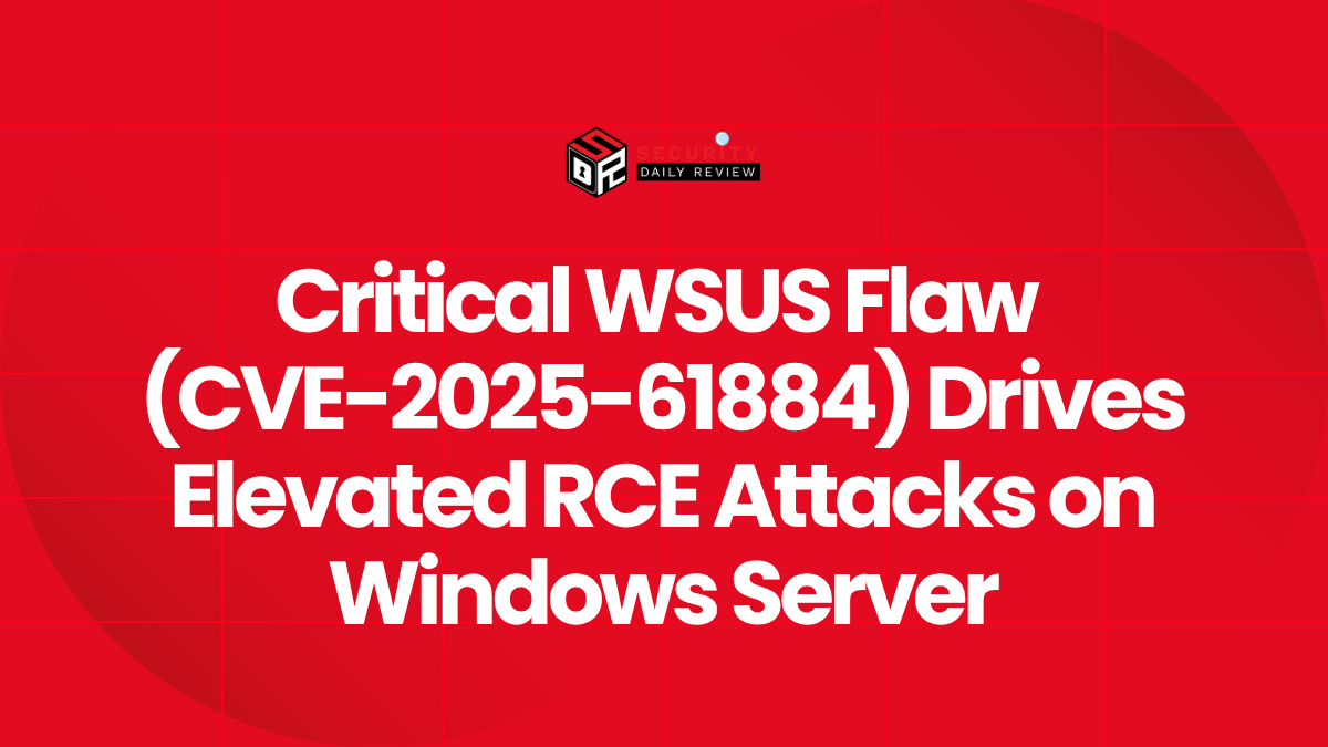 Critical WSUS Flaw (CVE-2025-61884) Drives Elevated RCE Attacks on Windows Server