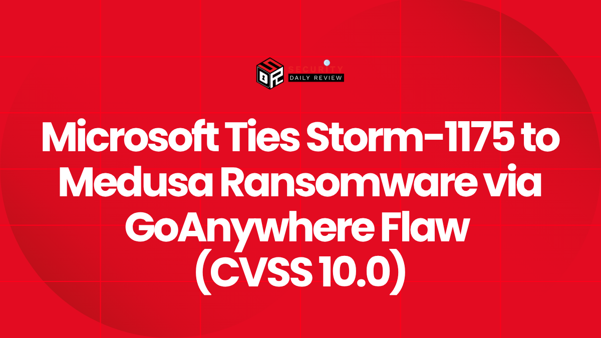 Microsoft Ties Storm-1175 to Medusa Ransomware via GoAnywhere Flaw (CVSS 10.0)