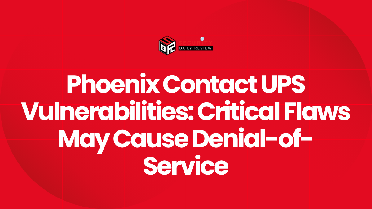 Phoenix Contact UPS Vulnerabilities Critical Flaws May Cause Denial-of-Service