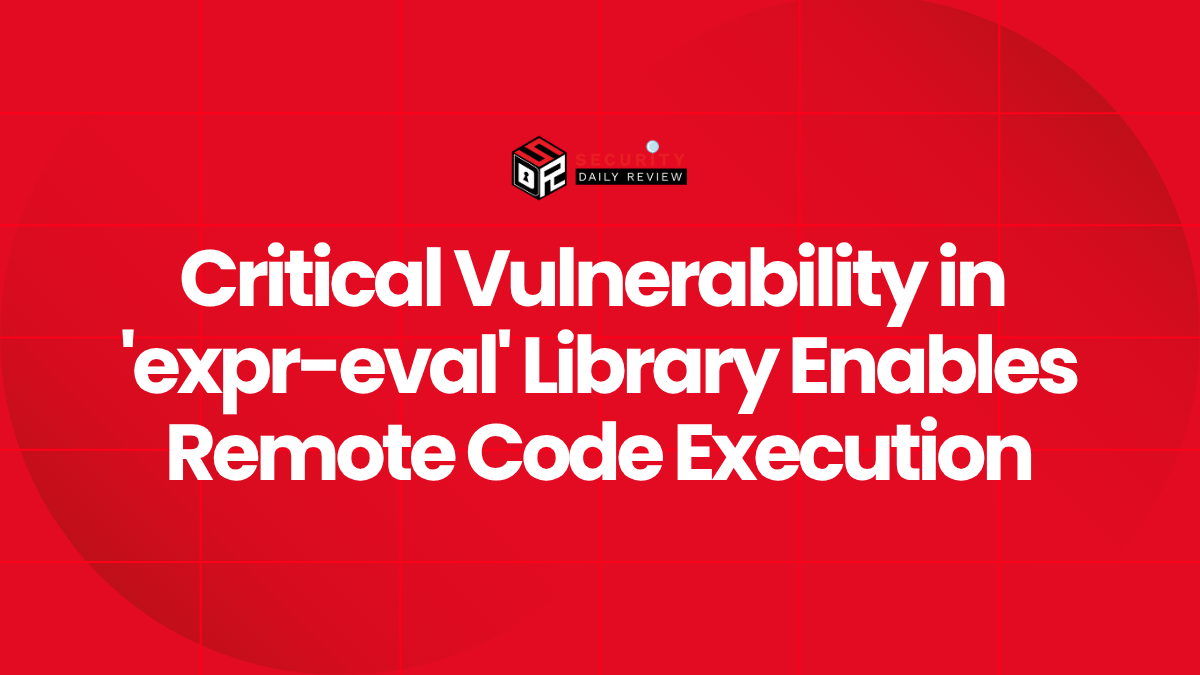 Critical Vulnerability in 'expr-eval' Library Enables Remote Code Execution