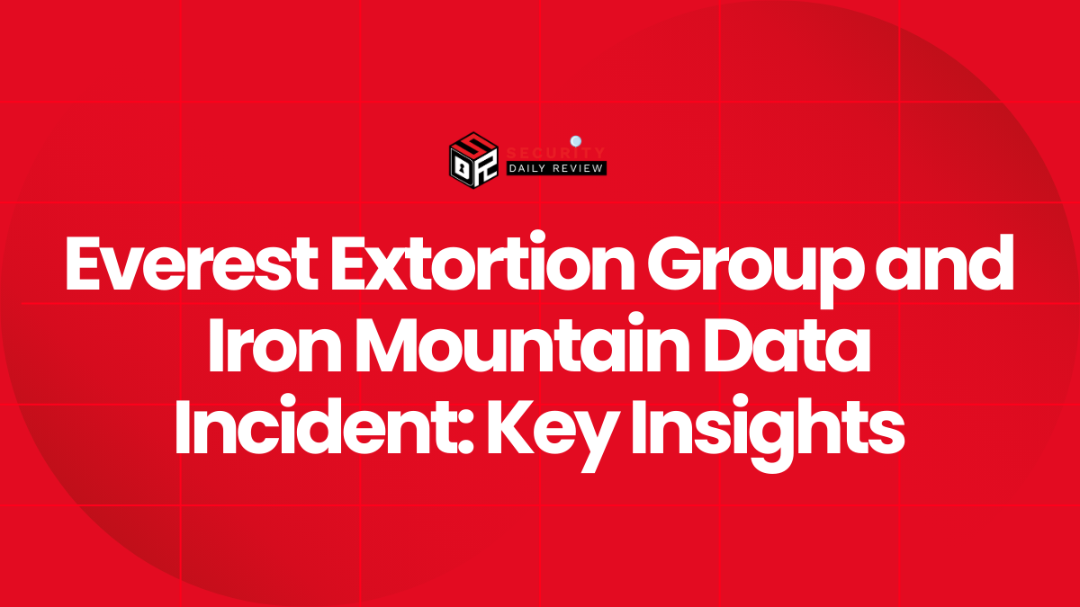 Everest Extortion Group and Iron Mountain Data Incident Key Insights