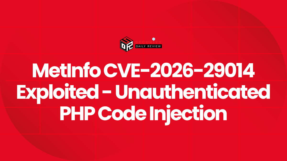 MetInfo CVE-2026-29014 Exploited -- Unauthenticated PHP Code Injection